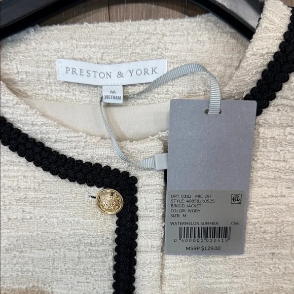 Preston & York Cream and Black Blazer - Picture 2 of 9